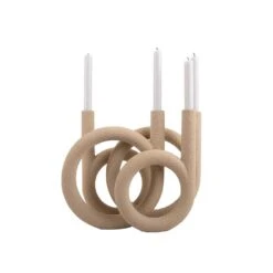 PRESENT TIME Kandelaar Rings - Polyresin - Zandbruin - 38x14,5x30cm 7 PRESENT TIME Kandelaar Rings - Polyresin - Zandbruin - 38x14,5x30cm -Huishoudelijke Artikelen Winkel 01792d99b733459a8d045f9702db3b5d