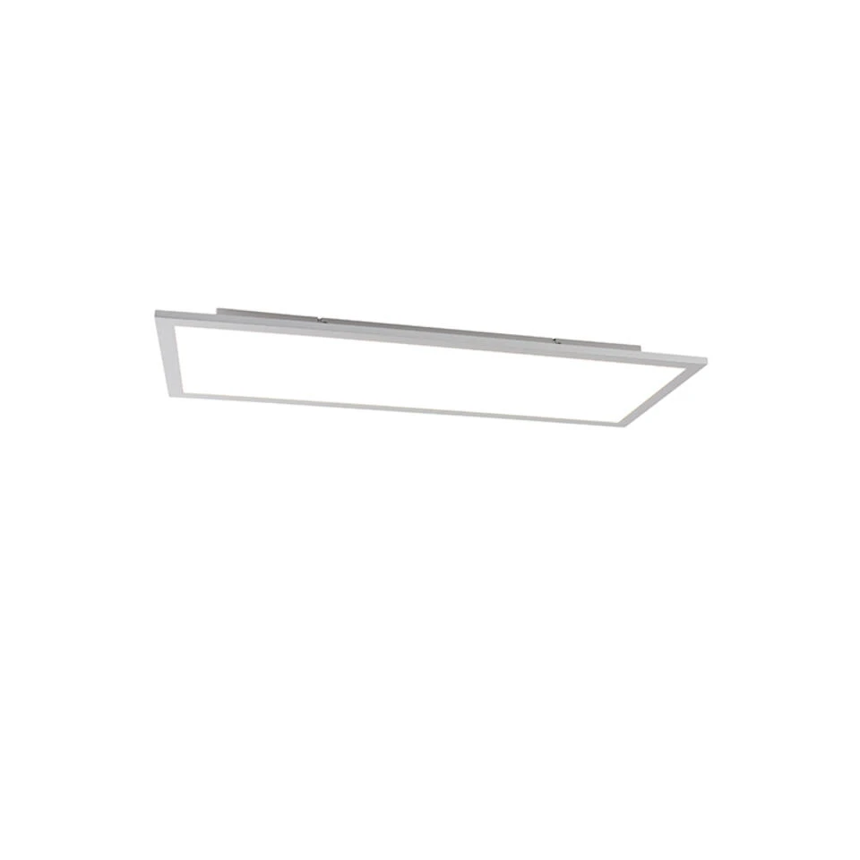 QAZQA Moderne Plafondlamp Staal Incl. LED 80 Cm - Liv 3 QAZQA Moderne Plafondlamp Staal Incl. LED 80 Cm - Liv