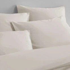 De Witte Lietaer Dekbedovertrek Katoen Satijn Olivia - 260 X 240 Cm - Beige -Huishoudelijke Artikelen Winkel 1000032113 0103