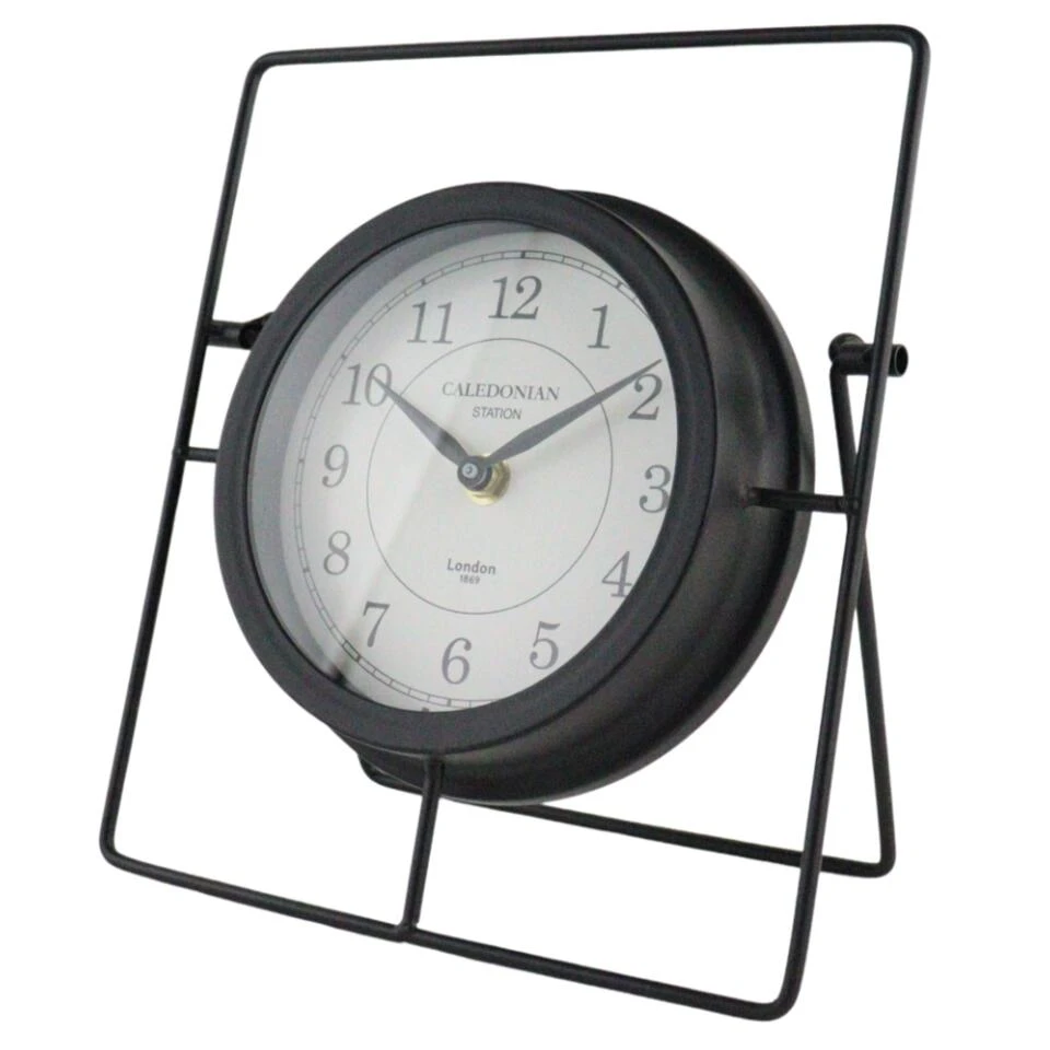 MISOU Klassieke Tafelklok Zwart 23 Cm 1x AA Batterij Niet Meegeleverd 3 MISOU Klassieke Tafelklok Zwart 23 Cm 1x AA Batterij Niet Meegeleverd