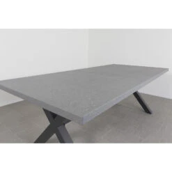 VDG Verona Betonlook Tuintafel 220 X 100 Cm. - Antraciet -Huishoudelijke Artikelen Winkel 1000053247 0103