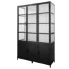 Giga Meubel Vitrinekast Zwart/Wit - Metaal - 150x50x230cm - Kast Lott 2 Giga Meubel Vitrinekast Zwart/Wit - Metaal - 150x50x230cm - Kast Lott -Huishoudelijke Artikelen Winkel 1000054110