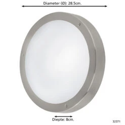 EGLO Vento 2 - buitenverlichting - LED wandlamp met sensor - wit/staal -Huishoudelijke Artikelen Winkel 1000072125 0103