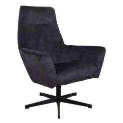 Fauteuil Draaibaar Casper Velvet Antraciet - Stof - Grijs 9 Fauteuil Draaibaar Casper Velvet Antraciet - Stof - Grijs -Huishoudelijke Artikelen Winkel 1000072638 0103