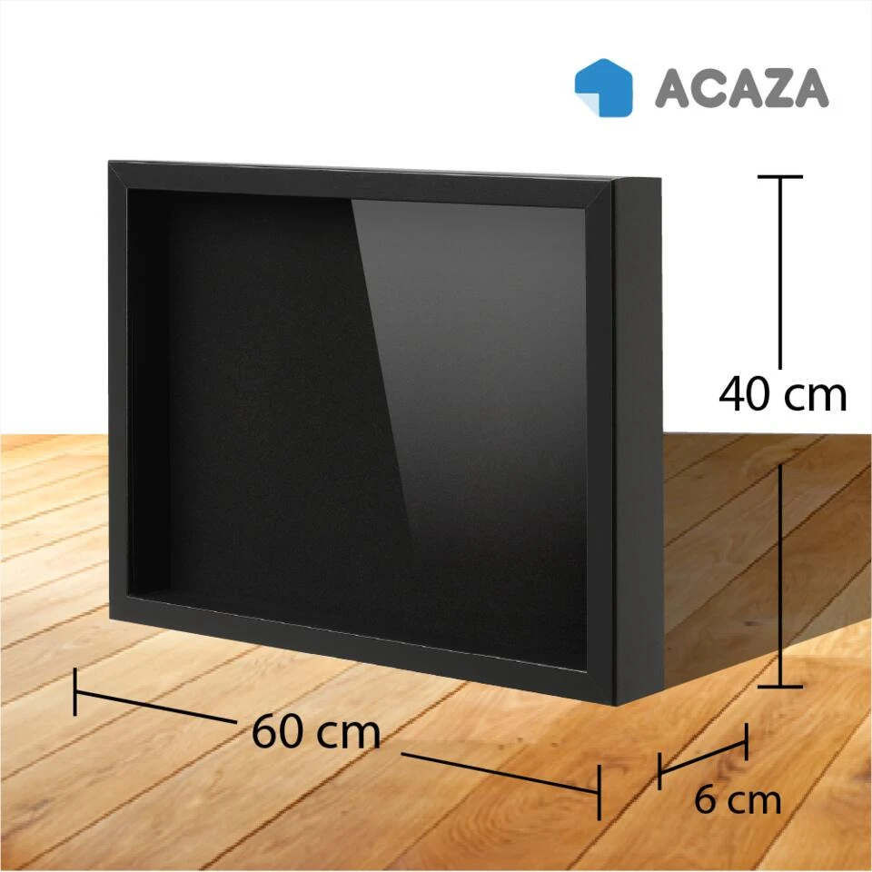 ACAZA Fotolijst In 3D - Box Frame - 3.5 Cm Diep - 40x60cm - Zwart 3 ACAZA Fotolijst In 3D - Box Frame - 3.5 Cm Diep - 40x60cm - Zwart - Afbeelding 2