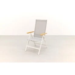 Hartman Napoli Verstelbare Tuinstoel - Teak Armleuning - Wit 9 Hartman Napoli Verstelbare Tuinstoel - Teak Armleuning - Wit -Huishoudelijke Artikelen Winkel 1000074462 0103