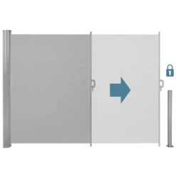 Tectake - Uittrekbaar Aluminium Windscherm Tuinscherm 200 X 300 Cm Grijs 8 Tectake - Uittrekbaar Aluminium Windscherm Tuinscherm 200 X 300 Cm Grijs -Huishoudelijke Artikelen Winkel 1000082555 0102