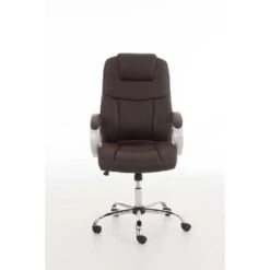 Clp Bureaustoel XL Apoll Kunstleder Bruin -Huishoudelijke Artikelen Winkel 1000082855 0102
