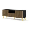 TV Meubel Ravenna P Painted MDF 56x150x42 Zwart -Huishoudelijke Artikelen Winkel 1000088535