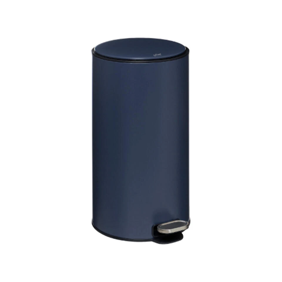 5Five Prullenbak/pedaalemmer - Donkerblauw - Metaal - 30 Liter - 62 Cm 3 5Five Prullenbak/pedaalemmer - Donkerblauw - Metaal - 30 Liter - 62 Cm