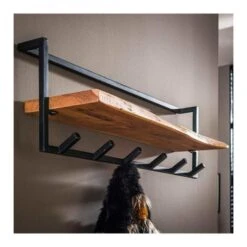 Kalfort Stockton Kapstok Met Hoedenplank 6 Haken - 25x100x32 Cm -Huishoudelijke Artikelen Winkel 1000094091 0102