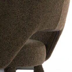 Djeslin Eetkamerstoel Donkerbruin - Stof - Bruin 8 Djeslin Eetkamerstoel Donkerbruin - Stof - Bruin -Huishoudelijke Artikelen Winkel 1000096988 0103