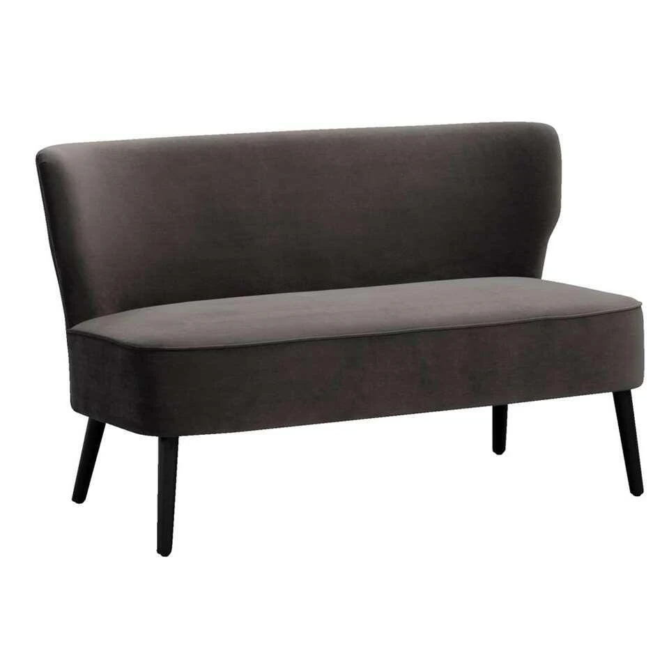 Bank Hasvik Stax 2-zits - Velvet 84 Antraciet 4 Bank Hasvik Stax 2-zits - Velvet 84 Antraciet - Afbeelding 2