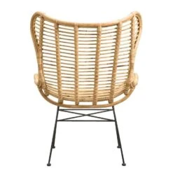 Fauteuil Jasmine - Rotan/metaal - Naturel -Huishoudelijke Artikelen Winkel 10207005 0900