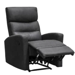 Relaxfauteuil Jackson - Stof - Zwart -Huishoudelijke Artikelen Winkel 10209885 0810