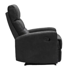Relaxfauteuil Jackson - Stof - Zwart -Huishoudelijke Artikelen Winkel 10209885 8000
