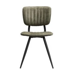 Huishoudelijke Artikelen Winkel 5 Eetkamerstoel Brim - Stof - Olijfgroen