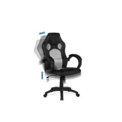 Beliani Bureaustoel FIGHTER - Zwart Kunstleer -Huishoudelijke Artikelen Winkel 1122156900 0103