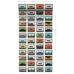 ESTAhome Behang XXL - Vintage Cassettes 9 ESTAhome Behang XXL - Vintage Cassettes -Huishoudelijke Artikelen Winkel 1137027727 0103