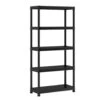 Keter Plus Shelf 90/5 - 5 Planken - 90x40x182cm - Zwart -Huishoudelijke Artikelen Winkel 1173102716