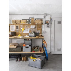 Curver Unibox Classic Opbergbox L - 3x30L - 43x35x23,5cm - Grijs -Huishoudelijke Artikelen Winkel 1237137916 0103