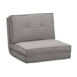 Slaapfauteuil Sion - Grijs - 59x70x71 Cm -Huishoudelijke Artikelen Winkel 12600450 0300