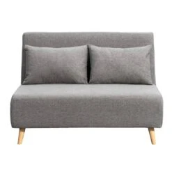 Slaapbank Luzern - Grijs - 81x121x90 Cm