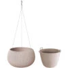 Prosperplast Bloempot Splofy - Taupe - Ophangbaar - Kunststof - 29 Cm -Huishoudelijke Artikelen Winkel 1436379117