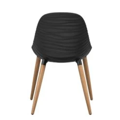 Le Sud Diningstoel Bordeaux - Zwart/naturel - 82x54x55 Cm -Huishoudelijke Artikelen Winkel 50101103 0900