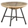 Le Sud Bijzettafel Monte Carlo - Naturel - Ø50x38 Cm -Huishoudelijke Artikelen Winkel 50155128