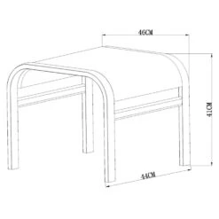 Le Sud Voetenbankje Cannes - Mat Grijs -Huishoudelijke Artikelen Winkel 50155486 9100