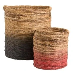 Mand Falco - Naturel/zwart - 45xØ40 Cm 8 Mand Falco - Naturel/zwart - 45xØ40 Cm -Huishoudelijke Artikelen Winkel 70503543 3000