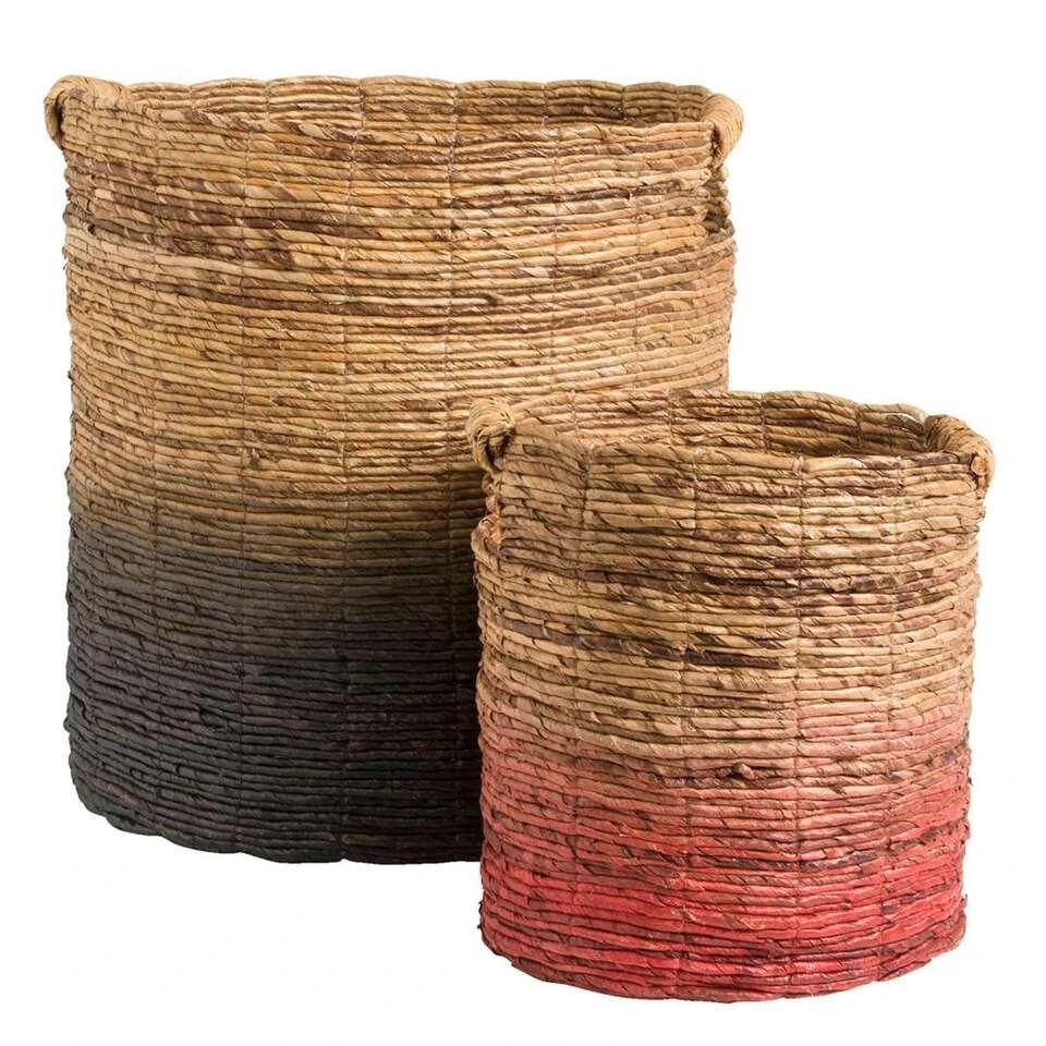 Mand Falco - Naturel/zwart - 45xØ40 Cm 5 Mand Falco - Naturel/zwart - 45xØ40 Cm - Afbeelding 3