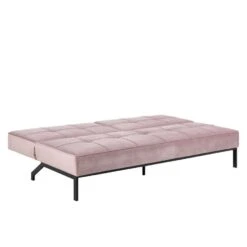 Slaapbank Linz - Velvet Roze -Huishoudelijke Artikelen Winkel 81020378 0400