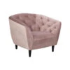 Fauteuil Thyrza - Fluweel - Oudroze -Huishoudelijke Artikelen Winkel 81020423