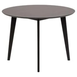Eetkamertafel Roxy - Zwart - 76xØ105 Cm -Huishoudelijke Artikelen Winkel 81026496 0300
