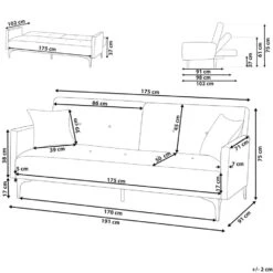 Beliani Driezitsbank - LUCAN Roze Fluweel 9 Beliani Driezitsbank - LUCAN Roze Fluweel -Huishoudelijke Artikelen Winkel a81139694cd44a75aec81d7a081ae448