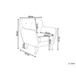 Beliani Fauteuil BODO - Blauw Fluweel -Huishoudelijke Artikelen Winkel aab893f2054e4cd88a2b5f571b95b985